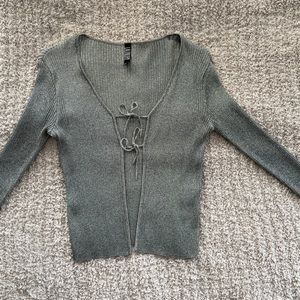 Shimmer grey/gunmetal top